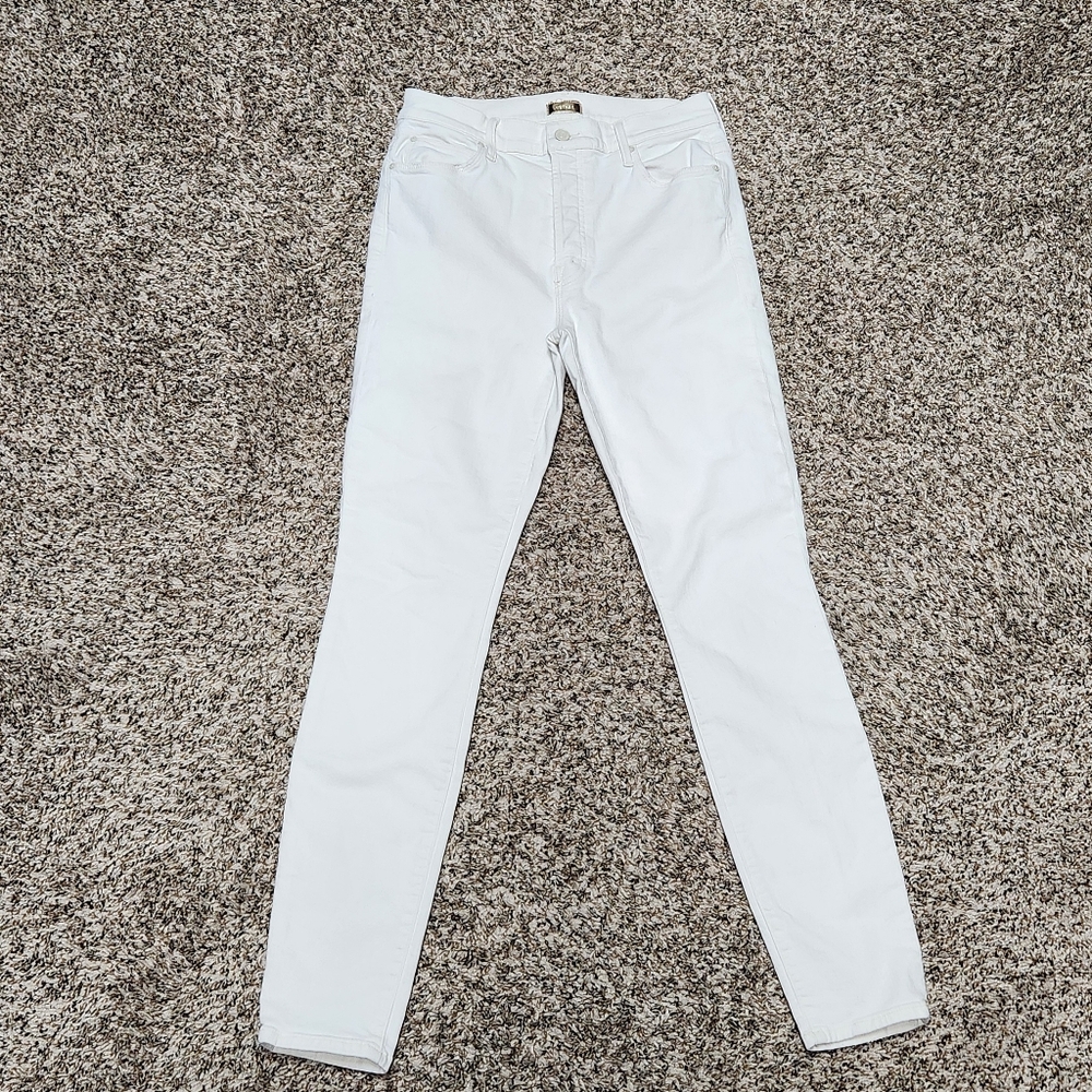 Mother White Denim Jeans Sz 29